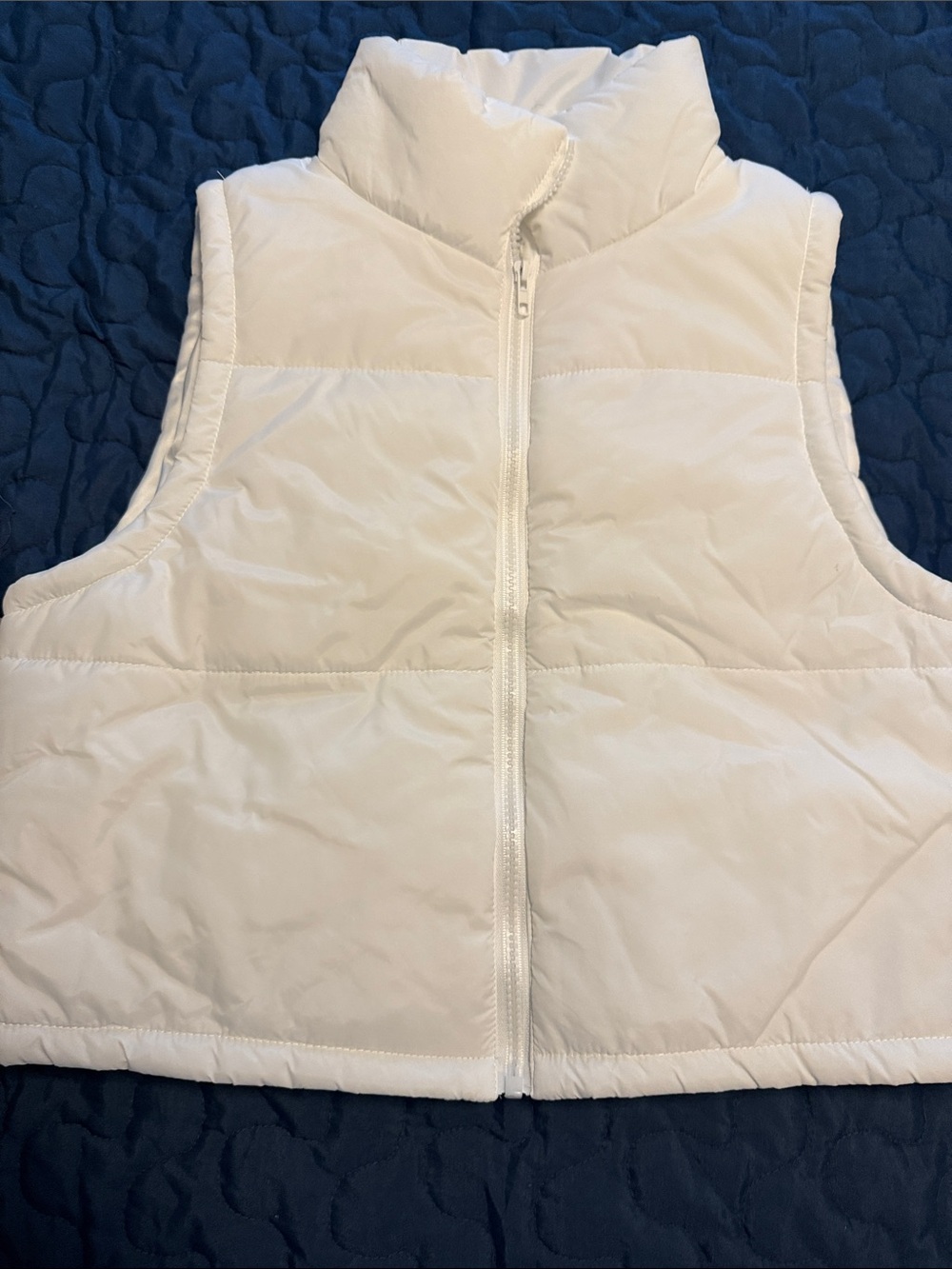 Quilted Puffer Vest Set in Tan & Cream - Picture 6 of 6
